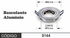 Aros Dicroica Basculante Aluminio Rayado Redondo 82X25mm. Mod. 9144-10383.jpg