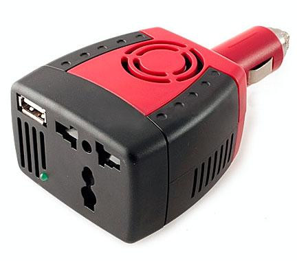 Inversor convertidor USB 12V / 220V 150W coche. Mod. DY-150-6175.jpg