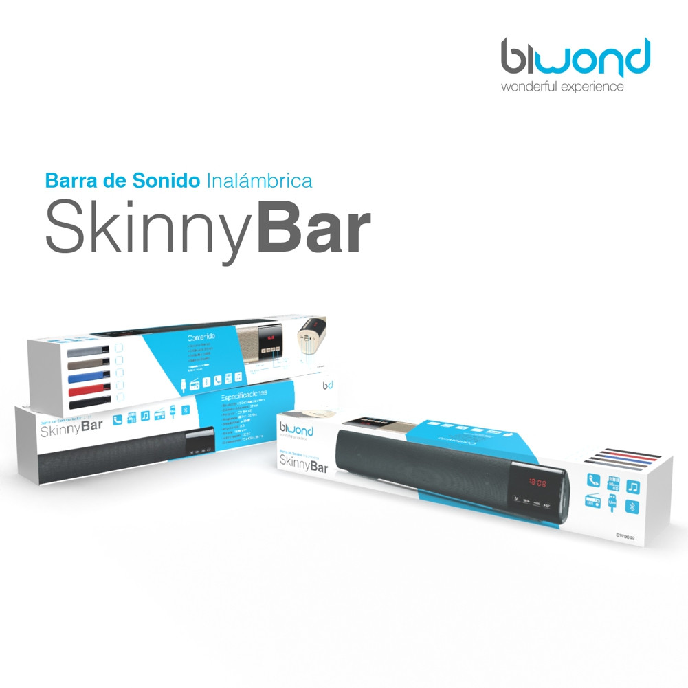 Barra de sonido portátil 10W negra BIWOND. Mod. SKINNYBAR-14310.jpg