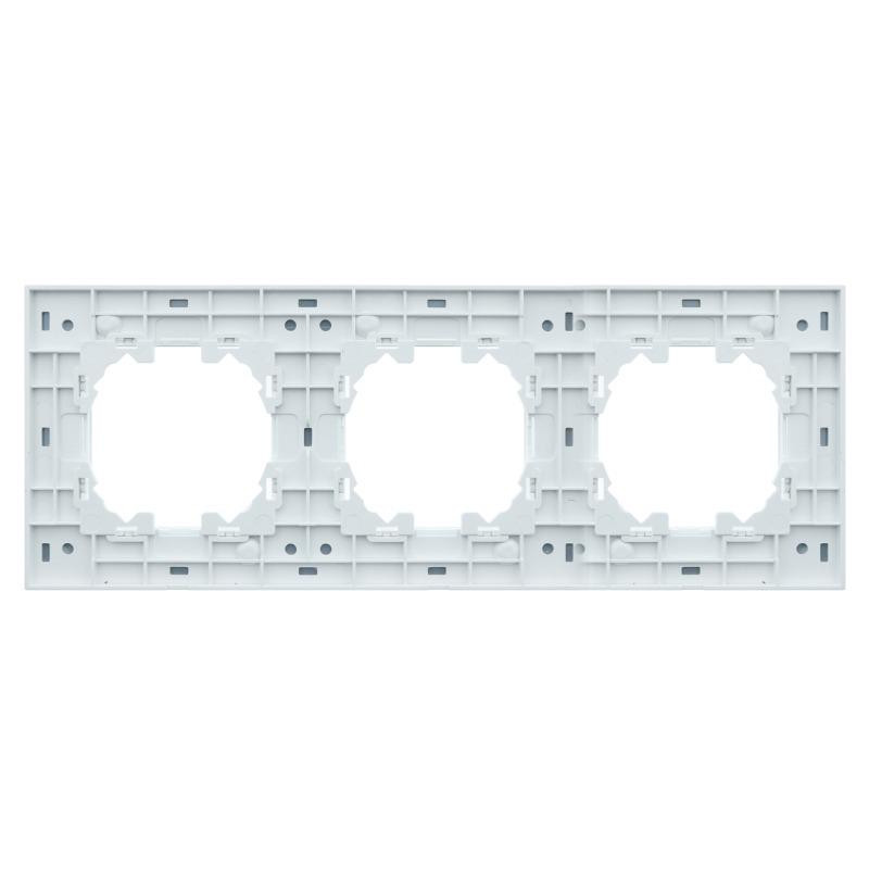 Marco de Cristal Para 3 Módulos blanco Wesa. Mod. FB-50-W-16378.jpg