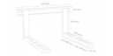 Soporte ajustable para microondas blanco 35kg max. Mod. SMO-200-12266.jpg