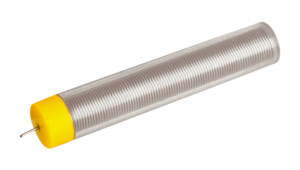 Estaño en tubo de plástico transparente 1mm 63% 17g. Mod. 04.049.72/SB