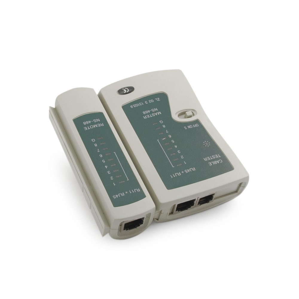 Comprobador Tester de cable LAN RJ45 RJ11. Mod. 60197