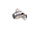 Conector SMA Hembra Soldable. Chasis Rectangular, Fijación a 2 tornillos. Aislante Teflón. Mod. 1614/2
