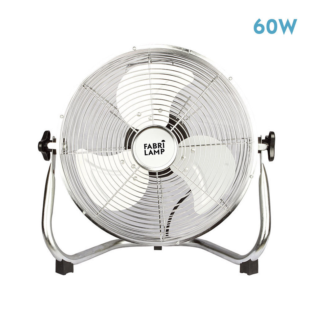 Ventilador suelo cromo 48.5cm 60W Libis. Mod. 180971020