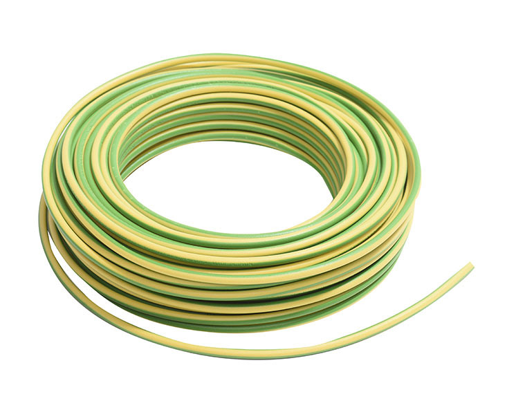 HILO DE LINEA FLEXIBLE LIBRE DE HALOGENOS 6MM AMARILLO/VERDE. MOD. LH6AVIBC