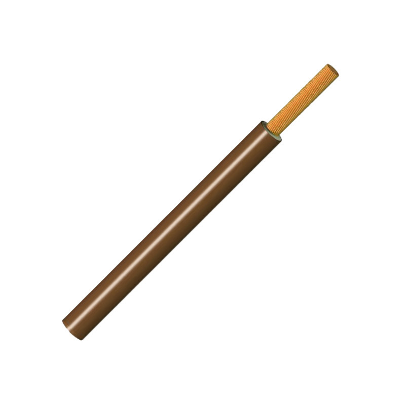 HILO DE LINEA FLEXIBLE LIBRE DE HALOGENOS 1X10MM MARRON. MOD. LH10MIBC
