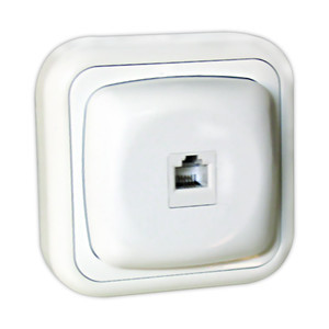 Base telefónica de superficie RJ45. 8p/8c.. Mod. 36.480/RJ45