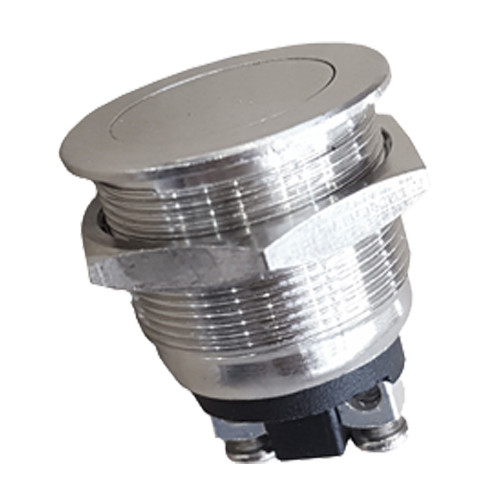 PULSADOR METALICO 2A 250V CROMO PLANO. MOD. 45070