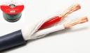 Cable redondo altavoz 2 x 1.5 mm2 negro metro OFC. Mod. 4529