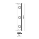 Tira LED 7.2W 220V 60p 3000K 12lm/led SMD5050 (precio metro). Mod. 505060WW