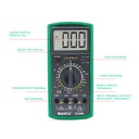 MULTIMETRO DIGITAL BAKU 9205B. Mod. 53969