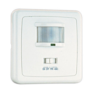 Interruptor/Detector de movimiento por IR de pared-empotrable
