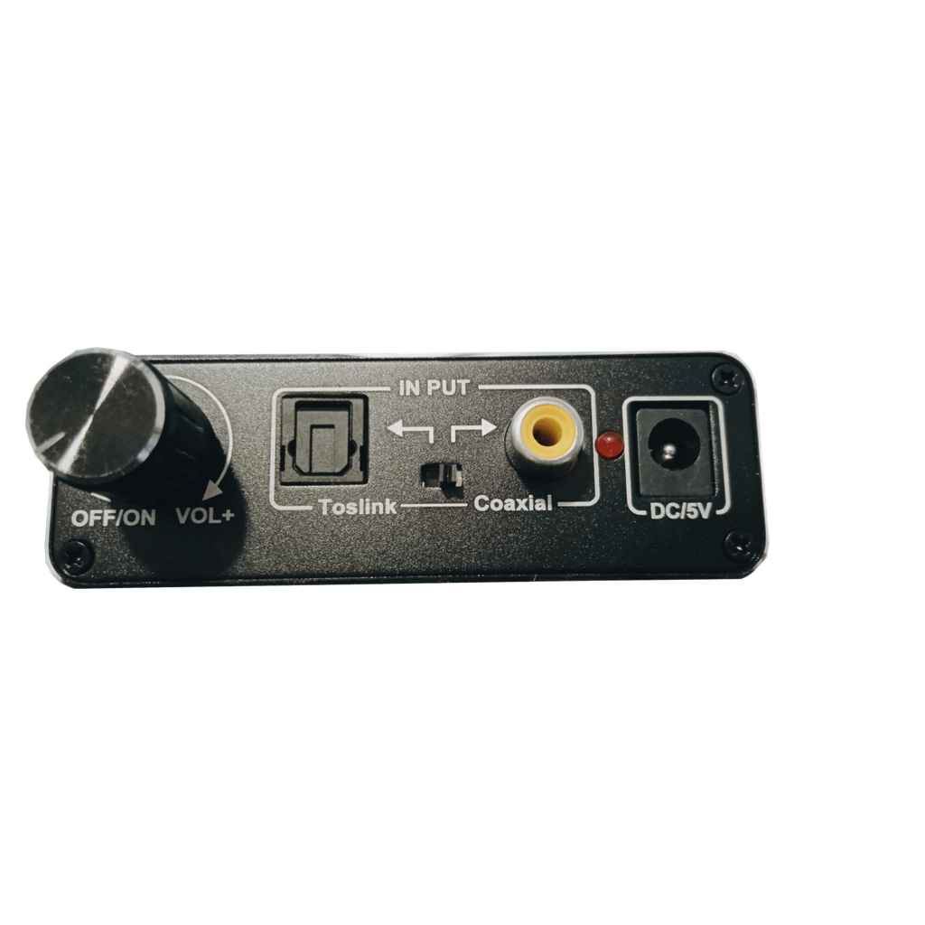 Convertidor de audio digital a analógico con regulador de volumen. Mod. ACTV141