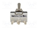 Interruptor de palanca 3 POS (ON)-OFF-(ON) 10A/250VCA. Mod. 637H