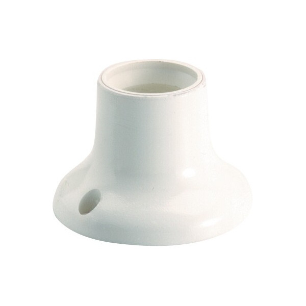 Portalampara E27 Zocalo Recto Blanco. Solera. Mod. 6511