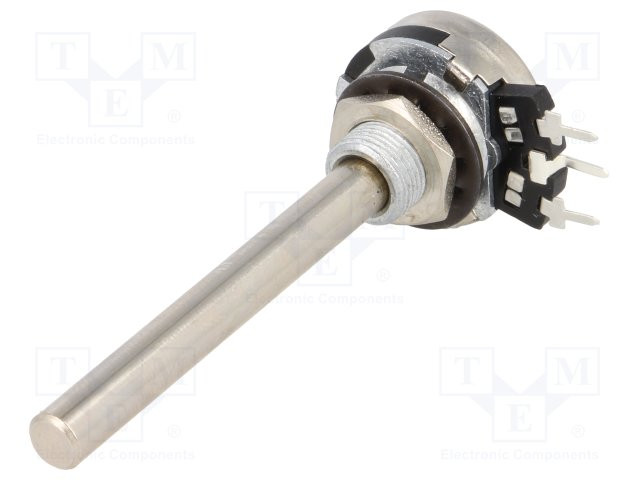 Potenciómetro metálico axial monovuelta 2,5kΩ 200mW. Mod. 6MMI-2K5