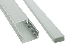 Kit perfil tira de LED aluminio superficie 1 metro. Mod. 81.080