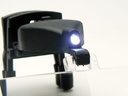 Set lupas tipo pinza para engancha en las gafas con luz led con 3 lupas 1.5, 2.5 y 3.5X Chaves. Mod. 19307