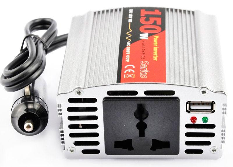Inversor convertidor USB 12V / 220V 150W. Mod. DY-8102