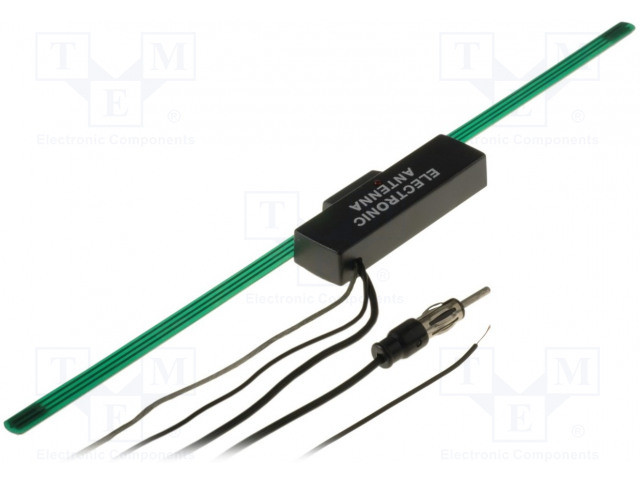 Antena radio coche completa interna con amplificador W2. Mod. 03300005