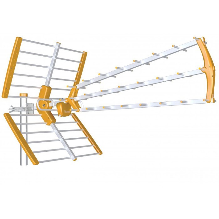 Antena Tecatel triple UHF 18dB LTE 700. Mod. ANT-MANDARINEFOLD700