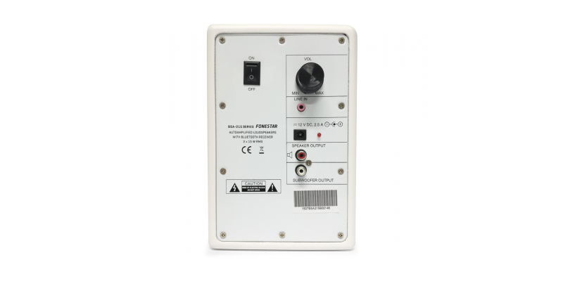 Pareja de bafles Hi-Fi autoamplificados Fonestar 2X15W. Mod. BSA-215B