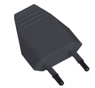 CLAVIJA 4MM POLICARBONATO 10A/250V NEGRA R40002. MOD. CJ12