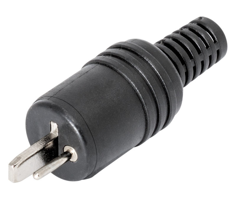Conector macho de altavoz punto - raya Mod CON238