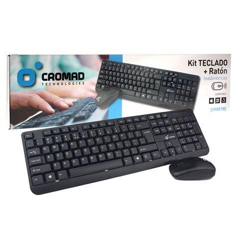 Kit Teclado + Ratón Inalámbricos CROMAD. Mod. CR0678