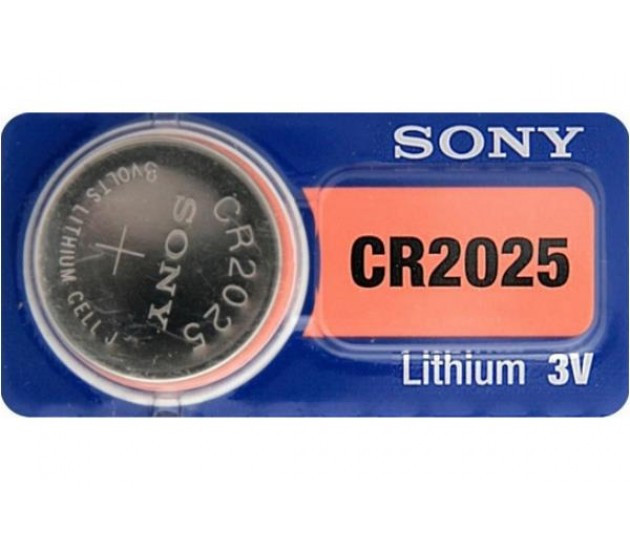Pila litio botón 3V CR2025 Sony. Mod. E2226758