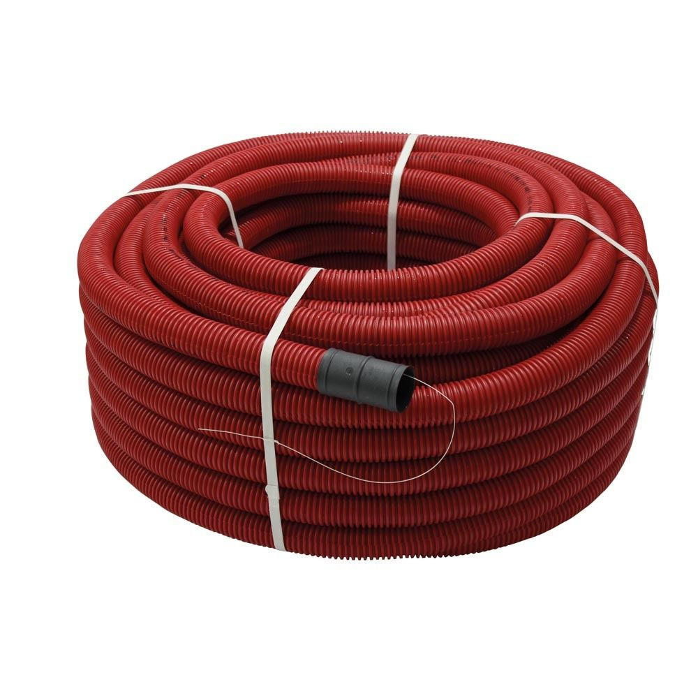 Tubo corrugado rojo 40mm diámetro 50 METROS. Mod. DECAPLAST-L40