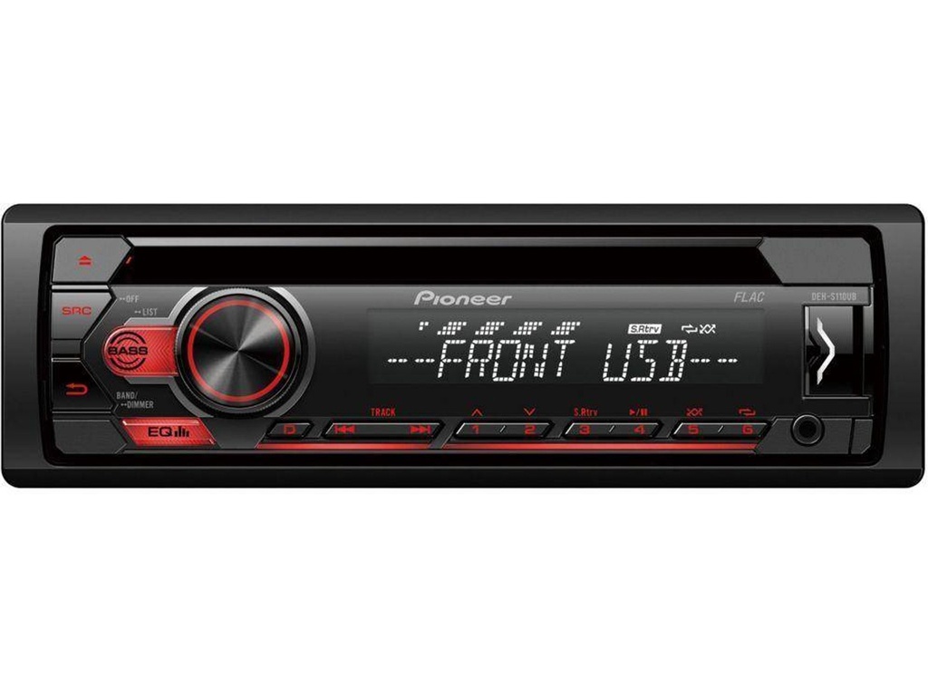 Autorradio USB CD FM PIONEER. Mod. DEH-S110UB