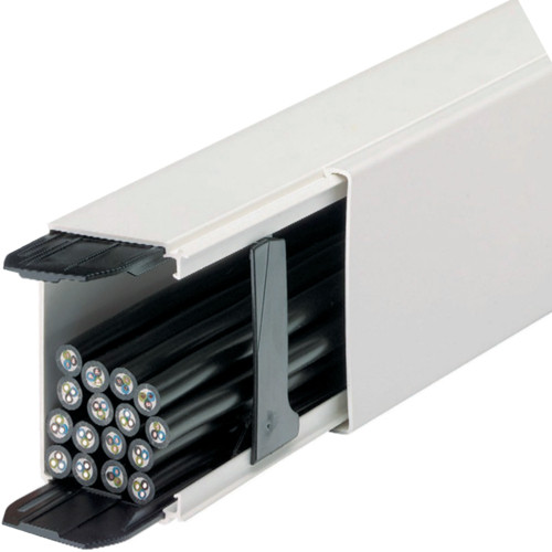 Canal de distribución LF PVC de 60x110 mm blanco 2 metros. Mod. FF6011009010