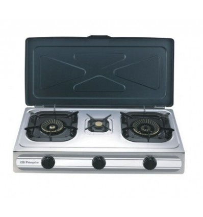 Orbegozo hornillo gas fo3500 3f inox butano