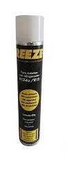 Botella gas refrigerante orgánico R12 R134a. Mod. FREEZE+12a