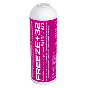 Botella gas refrigerante orgánico R410A R32. Mod. FREEZE+32