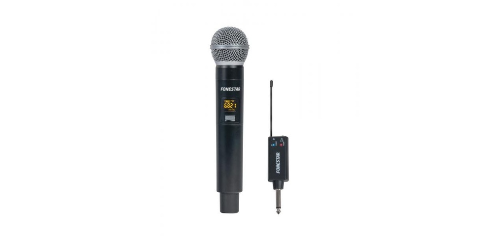 Micrófono inalámbrico de mano UHF Fonestar. Mod. IK-166