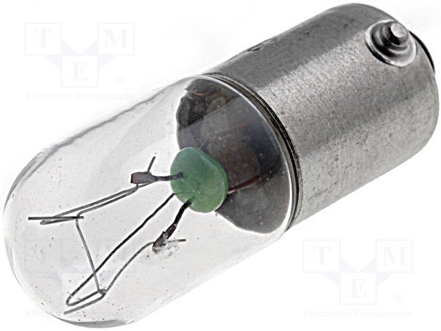 Bombilla bayoneta BA9S 24VCC 50mA Ampolla T3 1/4. Mod. LAMP-ML1825