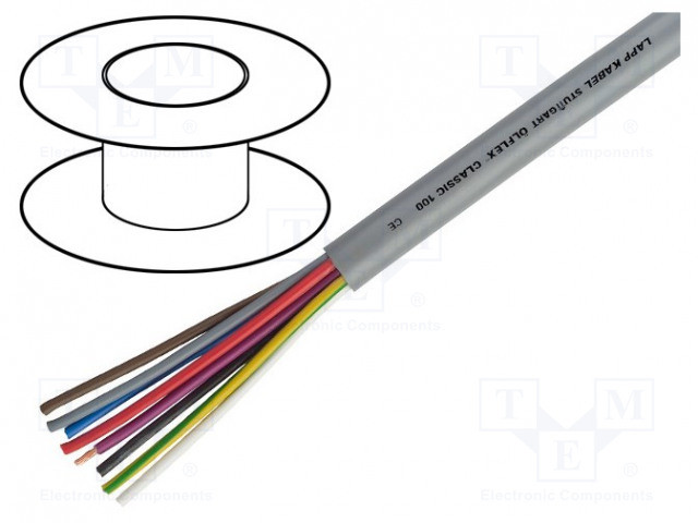 Manguera 8x0.5 mm2 300/500V PVC. Mod. M8X0.5