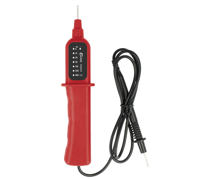 COMPROBADOR DE TENSIÓN CON INDICADOR POR LED, VCA/VCC. Mod. MUL012