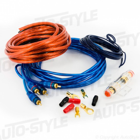 KIT DE CABLES Y FUSIBLES  ETAPA PARA AUTOMOVIL