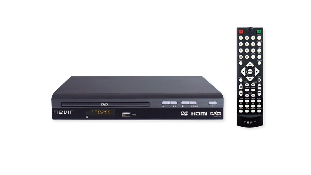REPRODUCTOR DVD SOBREMESA CON TDT-HD y USB GRABADOR NEVIR. Mod. NVR-2356