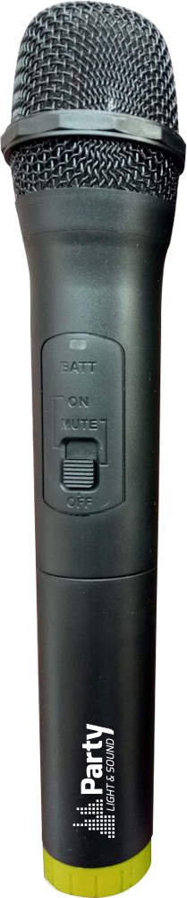 SISTEMA DE DOS MICROFONOS INALAMBRICOS UHF. MOD. PARTY-200UHF