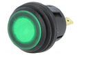 Interruptor 2 posiciones OFF-ON 6A 250VAC verde IP65. Mod. R13-527D2B-02-BG