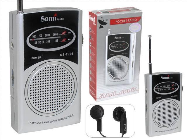 Radio de bolsillo sami  2 bandas auriculares (mod. 2926)