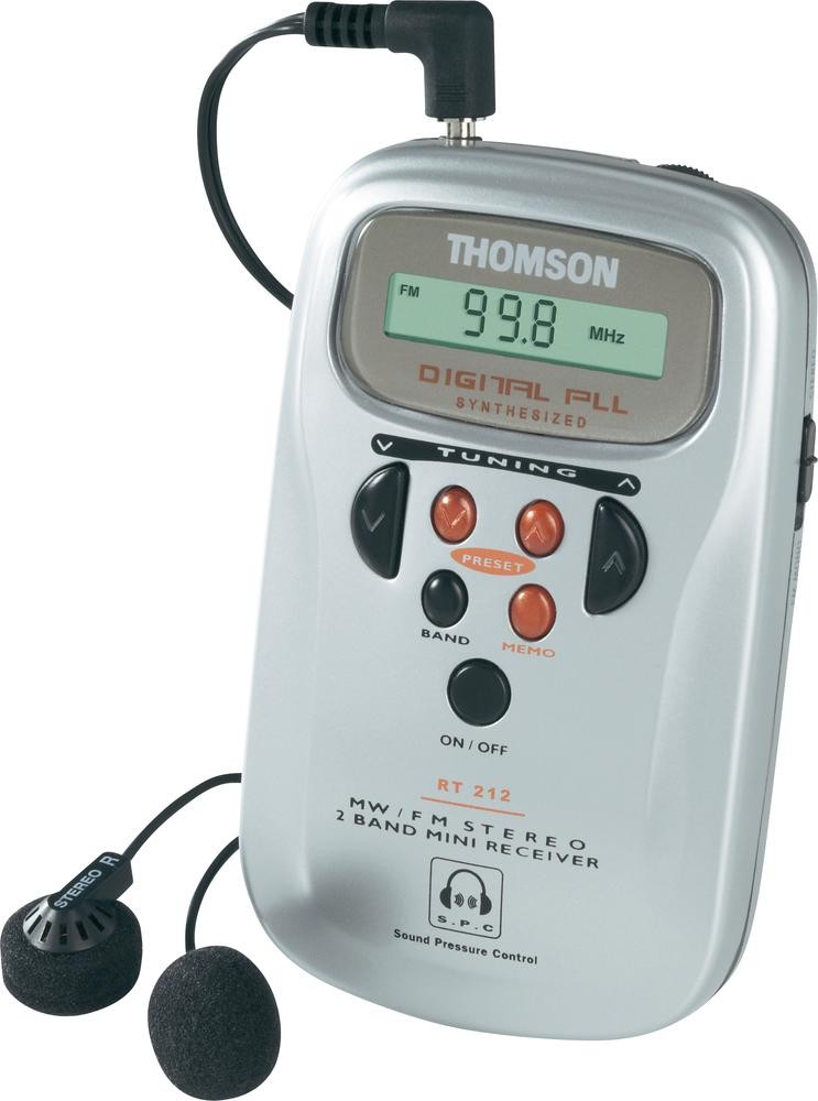 RADIO DIGITAL DE BOLSILLO THOMSON RT212B +AURICULARES