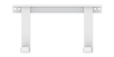 Soporte ajustable para microondas blanco 35kg max. Mod. SMO-200