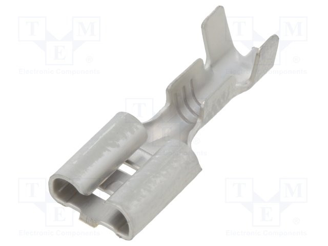 Conector faston 6,3mm 0,8mm hembra 0,5÷2mm2 latón . Mod. ST-005/05-20T