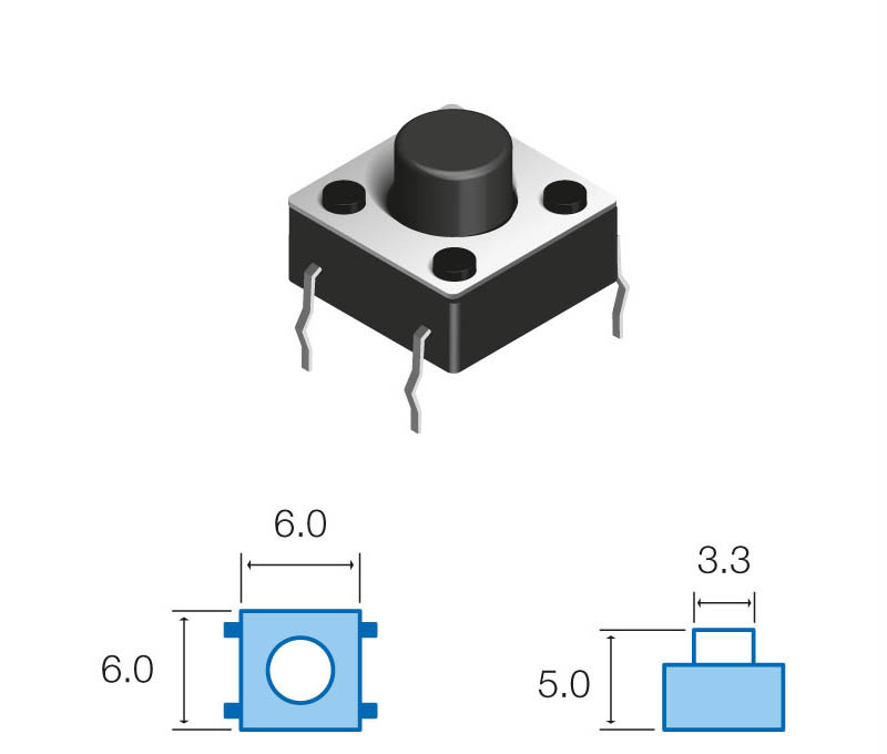 Pulsador de tacto vertical Mod. SW060